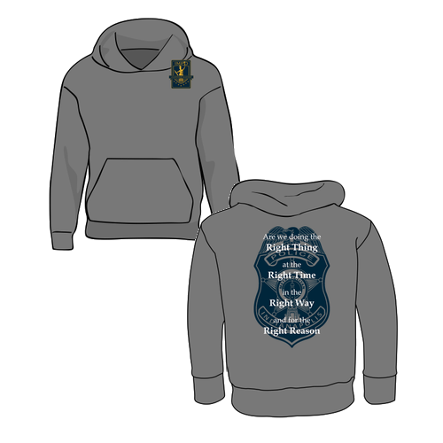 Gildan Heavy Blend Youth Hooded Sweatshirt -- Graphite Heather