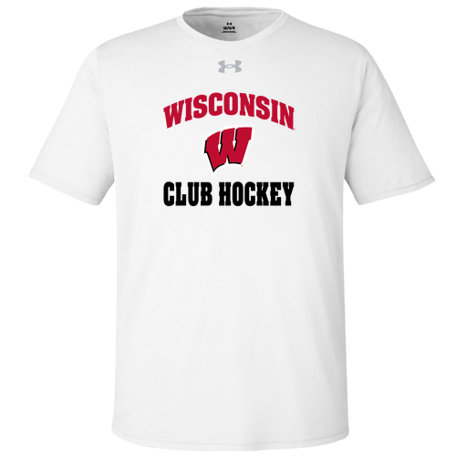 UW Club Hockey Under Armour Tech T-Shirt -- White