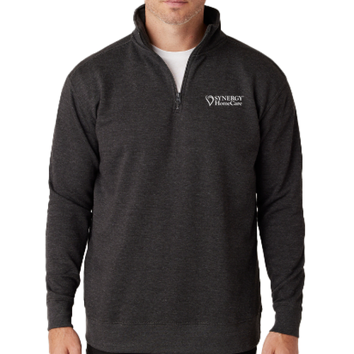 Cotton Heritage Quarter-Zip Fleece -- Charcoal Heather