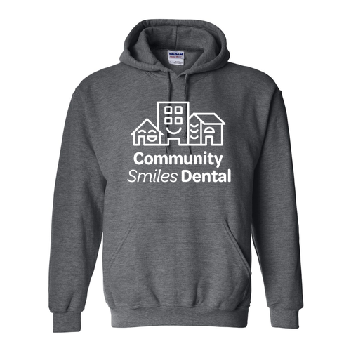 Gildan Hooded Sweatshirt -- Dark Heather