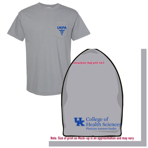 Comfort Colors Short Sleeve Pocket Tee -- Granite