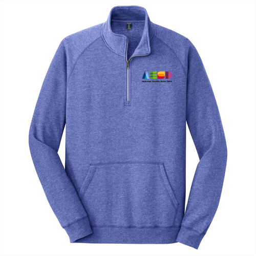 District Lightweight Fleece 1/4-Zip -- Heathered Deep Royal