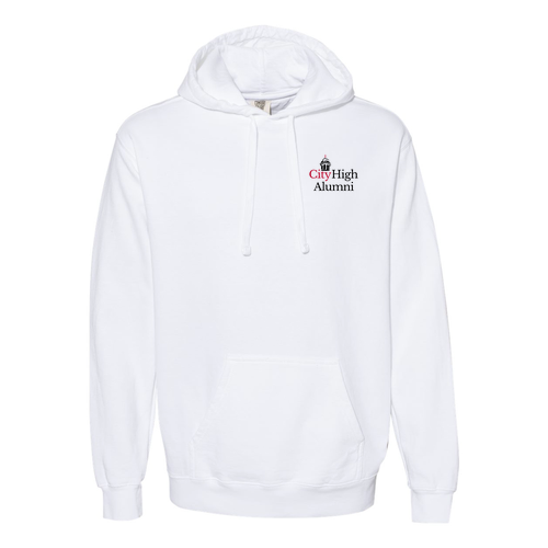 Comfort Colors Garment Dyed Hooded Pullover Sweatshirt -- White