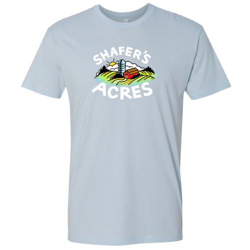 Next Level Mens Fitted Short Sleeve Tee -- Light Blue