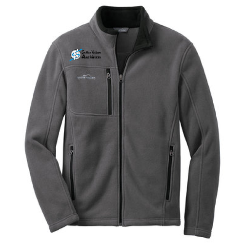 Eddie Bauer Full Zip Fleece Jacket -- Grey Steel