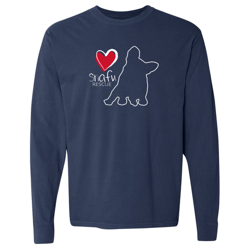 Comfort Colors Ringspun Long Sleeve Tee -- True Navy