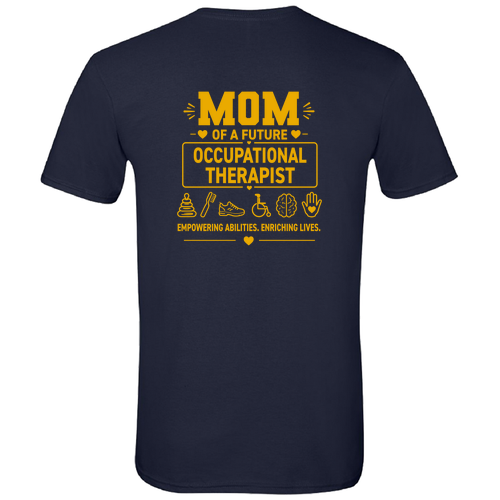 Gildan SoftStyle T-Shirt -- Navy MOM Design