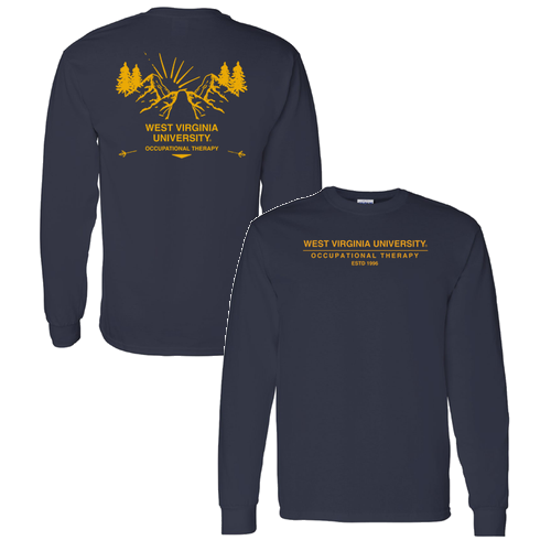 Gildan Heavy Cotton Longsleeve Basic T-Shirt -- Navy