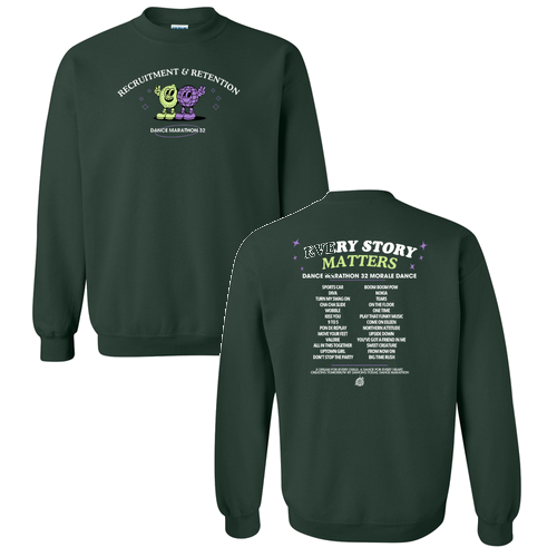 Gildan Heavy Blend Crew Neck Sweatshirt -- Forest Green