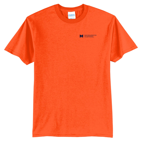 Port and Company Tall 50/50 T Shirt -- Safety Orange, $10