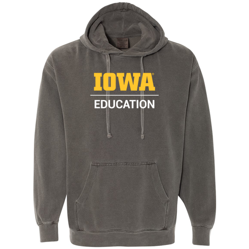 Comfort Colors Garment Dyed Hooded Pullover Sweatshirt -- Pepper