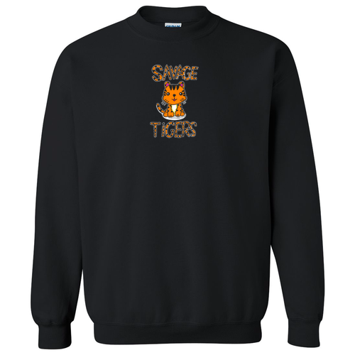 Gildan Heavy Blend Crewneck Sweatshirt -- Black