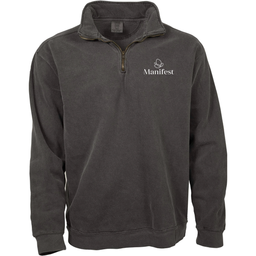 Comfort Colors Adult Quarter Zip Sweatshirt -- Grey