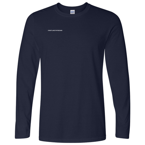 Gildan Softstyle Longsleeve T Shirt -- Navy