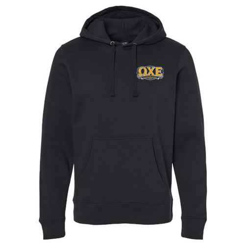 J America Unisex BTB Fleece Hooded Sweatshirt -- Black