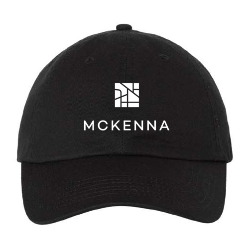Valucap Unstructured Hat -- Black / White