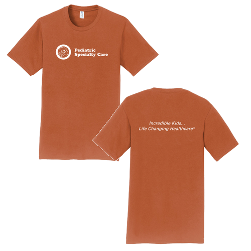 Port and Company Tee (w/ Back Print) -- Texas Orange
