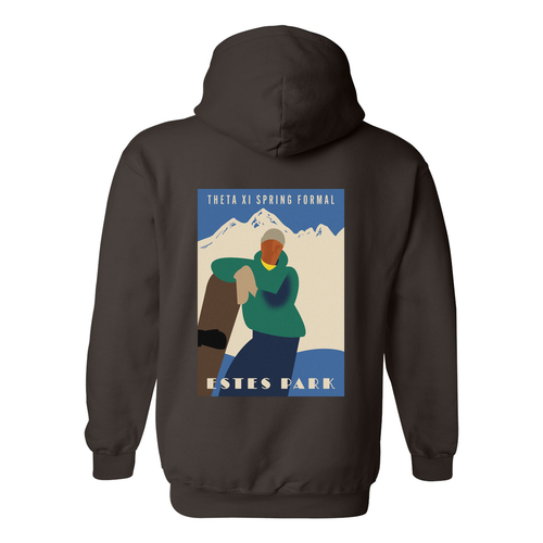 Gildan Heavy Blend Hooded Sweatshirt -- Dark Chocolate