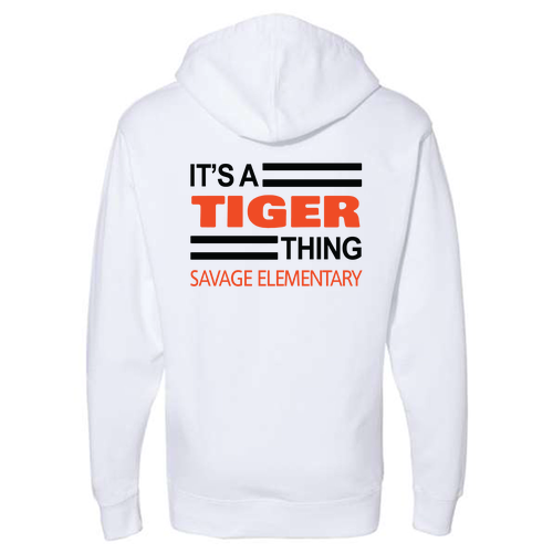 Independent Trading Midweight Hooded Sweatshirt -- White