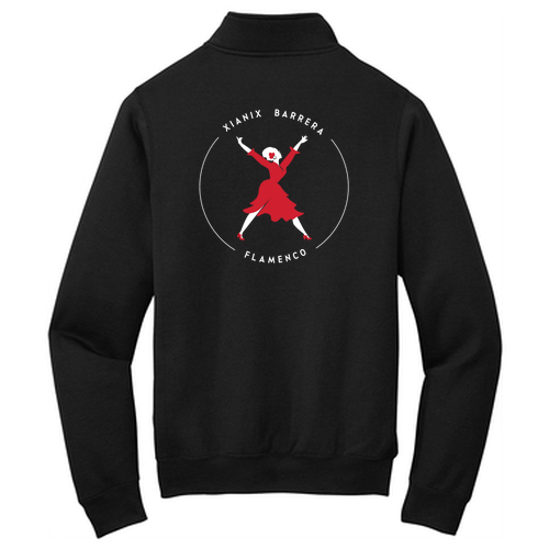 Port and Company Core Fleece Quarter-Zip Pullover Sweatshirt -- Jet Black