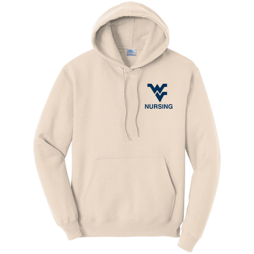 More Nurses Port and Company Core Fleece Pullover Hooded Sweatshirt -- Natural