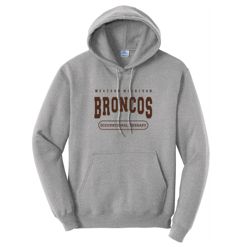 Port and Company Core Fleece Pullover Hooded Sweatshirt -- Athletic Heather