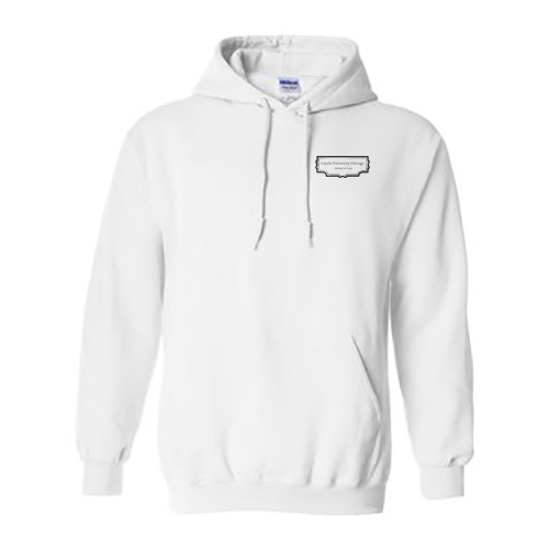 Law Books Hooded Sweatshirt -- White