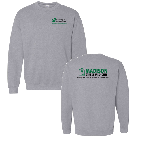 Gildan Heavy Blend Crew Neck Sweatshirt -- Sport Grey