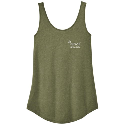 District Women’s Perfect Tri Relaxed Tank -- Military Green Frost
