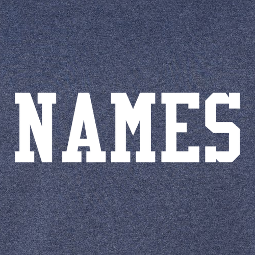 Optional Personalization Jerzees Nublend Hoodie -- Vintage Heather Navy