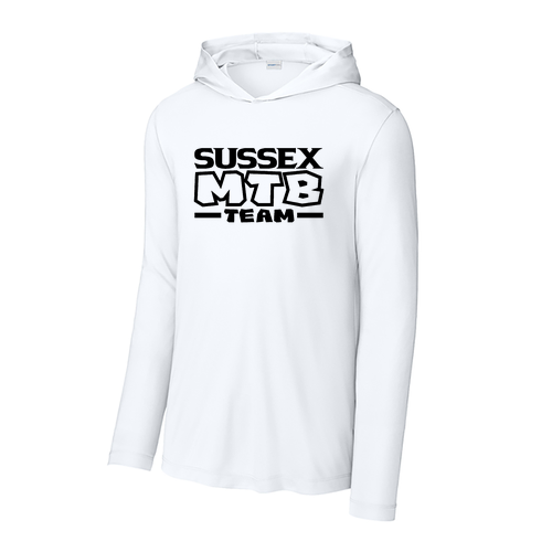 Sport-Tek Posi-UV Pro Long Sleeve Hoodie MTB -- White