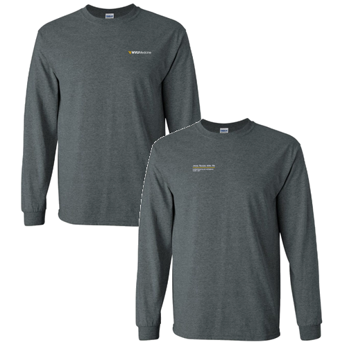 Gildan Heavy Cotton Longsleeve Basic T-Shirt -- Dark Heather