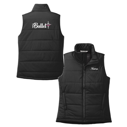 Ladies Port Authority Puffer Vest -- Deep Black