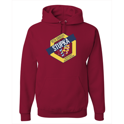 Jerzees 8 oz 50/50 Nublend Adult Hooded Sweatshirt -- Cardinal
