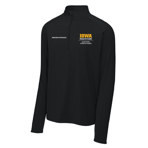 Sport Tek Sport Wick Stretch Half Zip Pullover -- Black