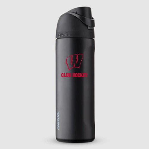 UW Club Hockey Owala 24 oz Freesip Bottle -- Very Very Dark