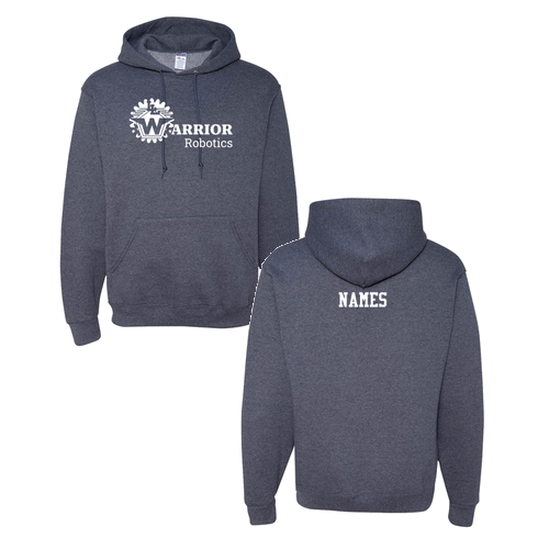 Optional Personalization Jerzees Nublend Hoodie -- Vintage Heather Navy