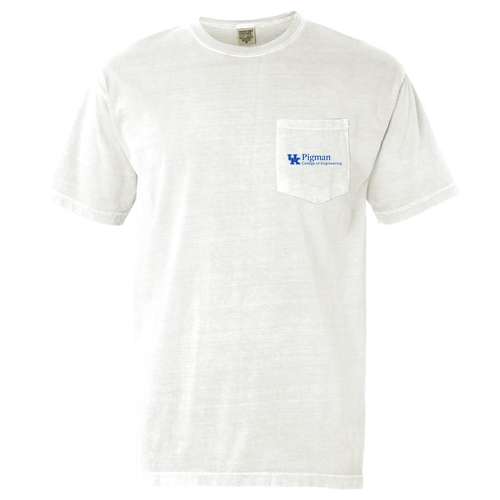 Comfort Colors Short Sleeve Pocket Tee -- White