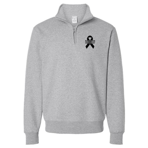 Radiation Oncology Staff 1/4 zip-gray