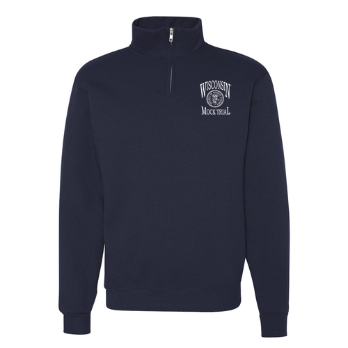 Jerzees 9.3 Oz 50/50 Nublend Quarter Zip Sweatshirt Adult -- J Navy