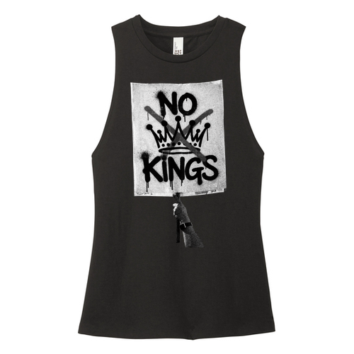 District Women's Perfect Tri Muscle Tank -- Black