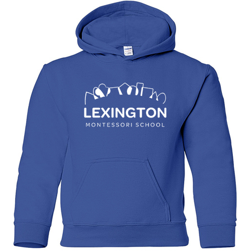 Gildan Heavy Blend Youth Hooded Sweatshirt -- Royal