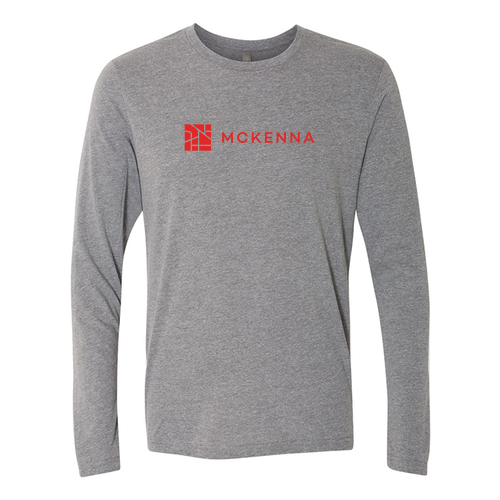 Next Level Men's TriBlend Long Sleeve Crew -- Premium Heather