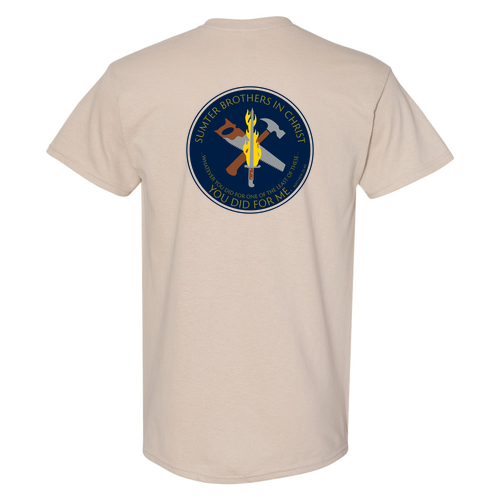 Gildan Cotton Sumter Brothers in Christ Sand Tee