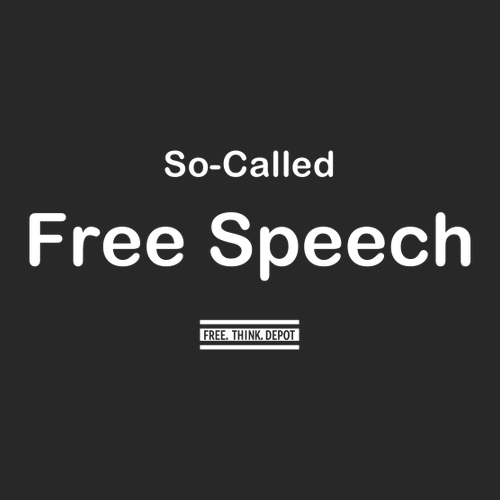 So-Called Free Speech T-Shirt -- Black
