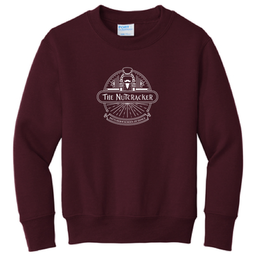 Port and Company Youth Crewneck Sweatshirt -- Maroon
