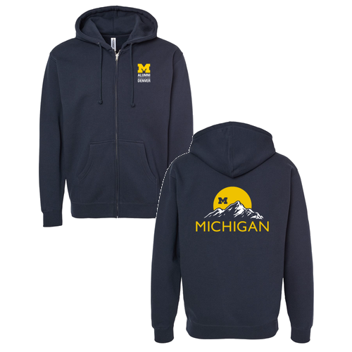 Independent Trading Co. Mens Heavyweight Zip Hood -- Navy