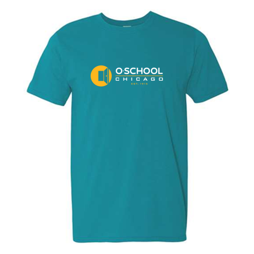 O-School Adult SoftStyle T-Shirt -- Tropical Blue