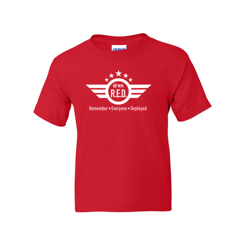 Youth Gildan DryBlend 50/50 T-Shirt -- Red