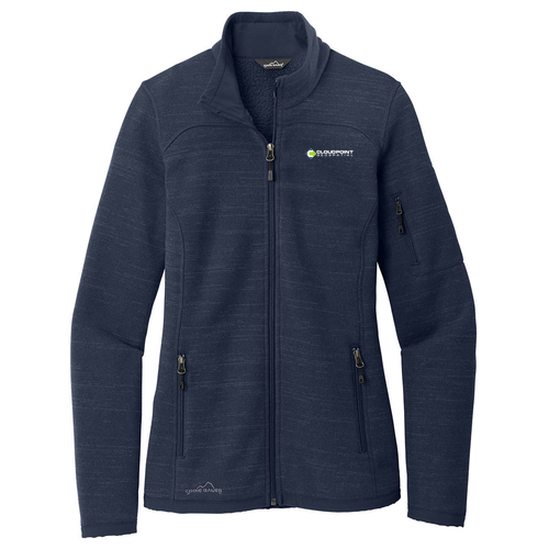 Women's Eddie Bauer Sweater Fleece Full-Zip -- River Blue Navy Heather